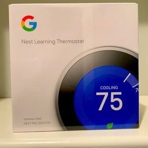 Nest learning Thermostat Stainless Steel New Sealed box